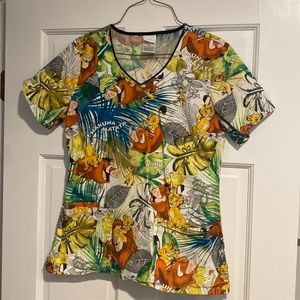 Disney scrub top. Size S. Perfect condition!